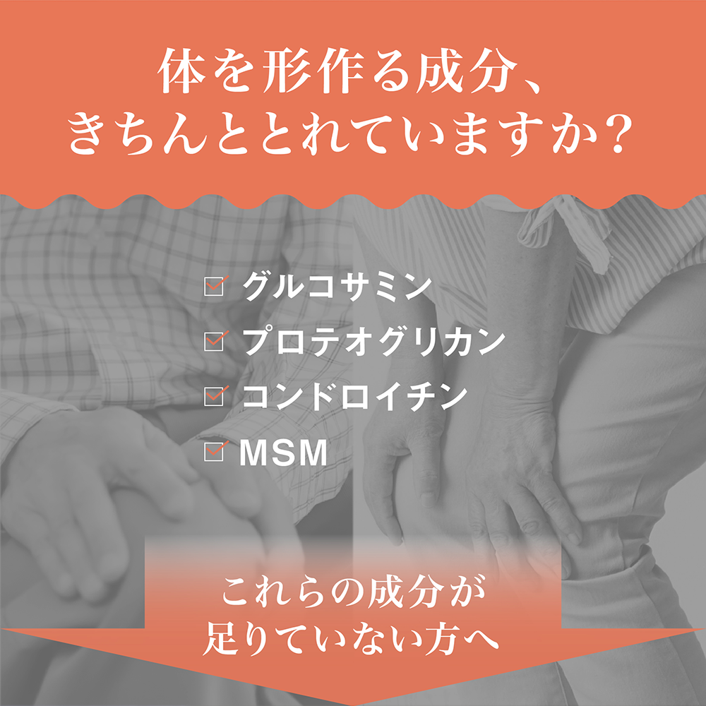 北海道産鮭由来プロテオグリカン＆コンドロイチン配合グルコサミン