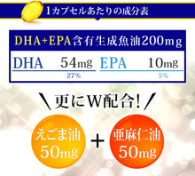 画像をギャラリービューアに読み込む, エゴマ油・亜麻仁油配合DHA+EPA
